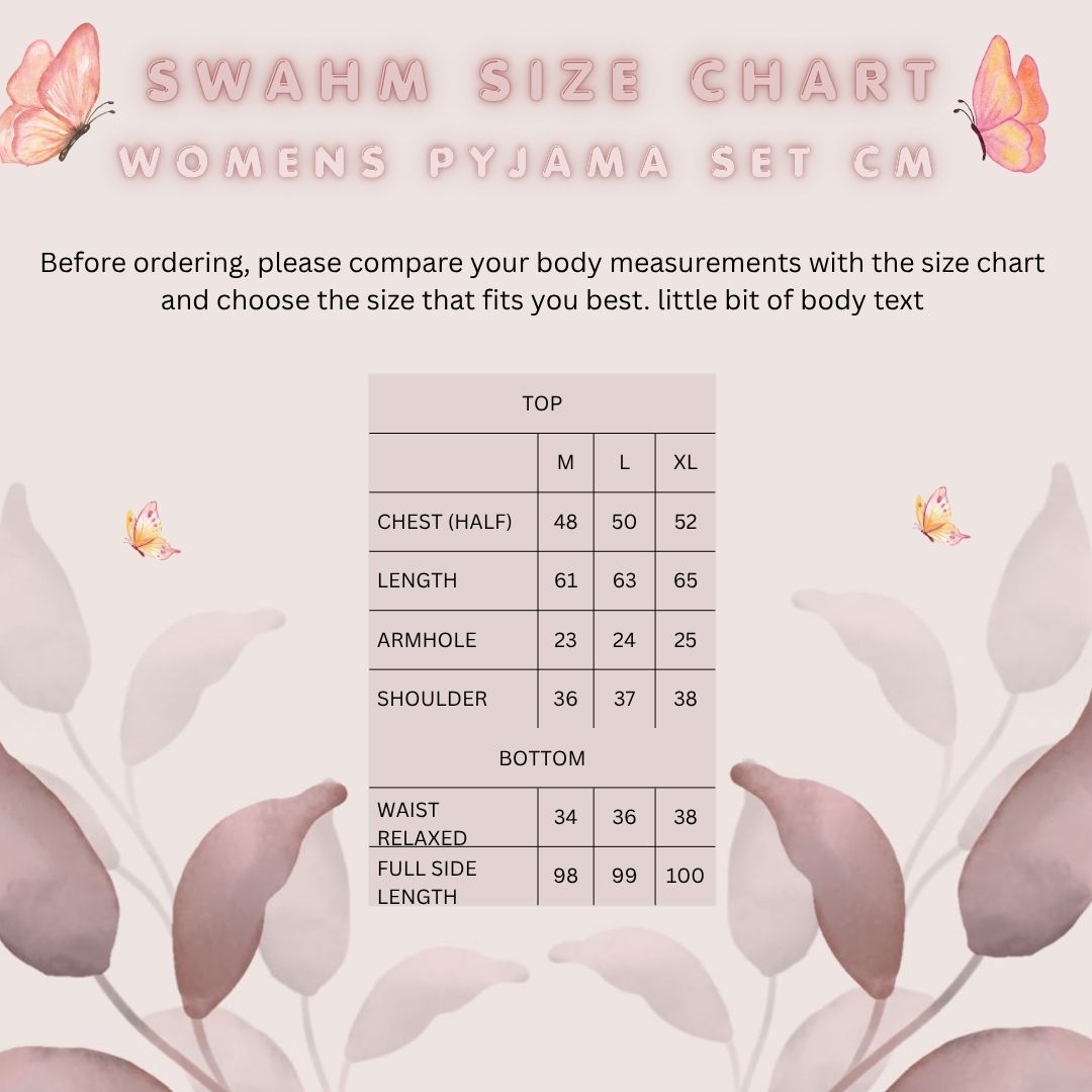 Peach Color Cotton Pyjama set