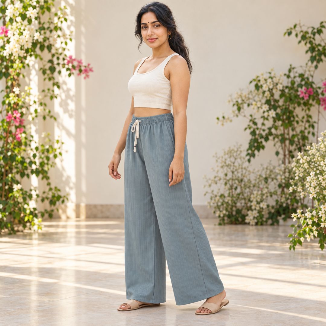 Pista Color  Free Size Palazzo Pant