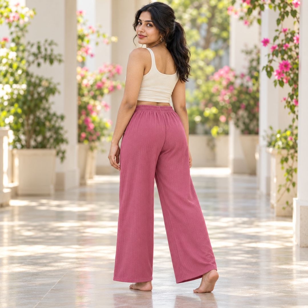 Onion Color Free Size Palazzo Pant