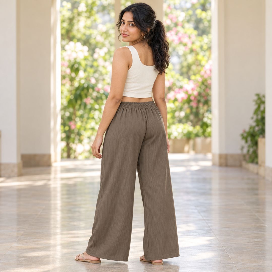 Mouse Color  Free Size Palazzo Pant
