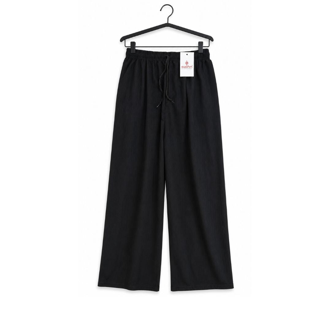 Black Color  Free Size Palazzo Pant