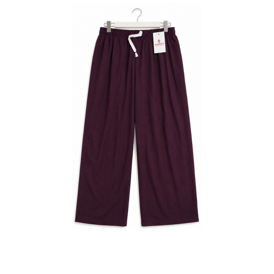 Wine Color  Free Size Palazzo Pant